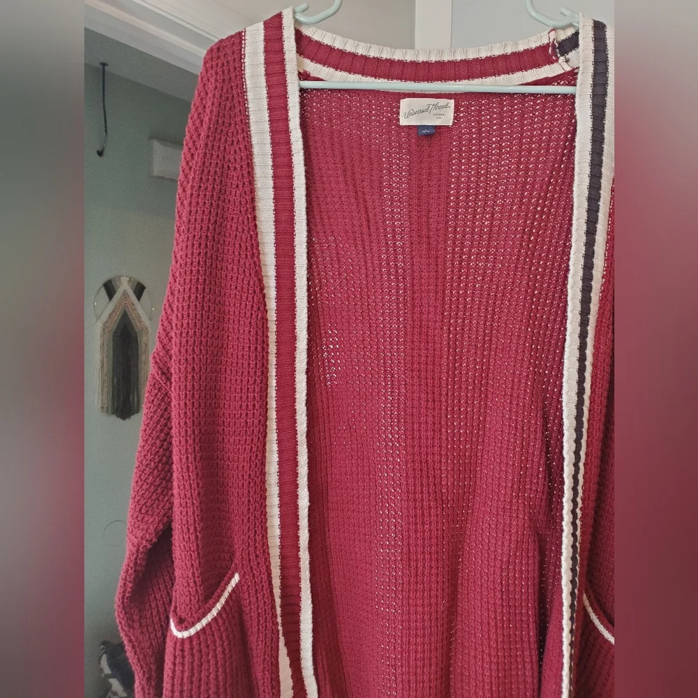 Universal Thread Knit Collegiate Cardigan - Picture 4 of 9